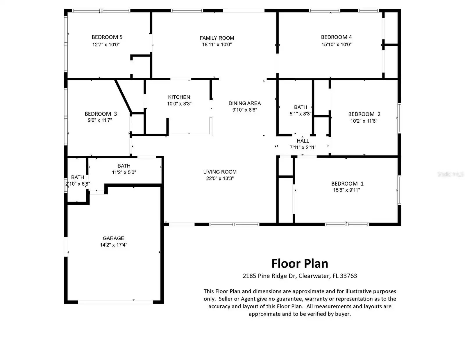 2185 PINE RIDGE DRIVE, CLEARWATER, Florida 33763, 5 Bedrooms Bedrooms, ,2 BathroomsBathrooms,Residential,For Sale,PINE RIDGE,MFRTB8311986