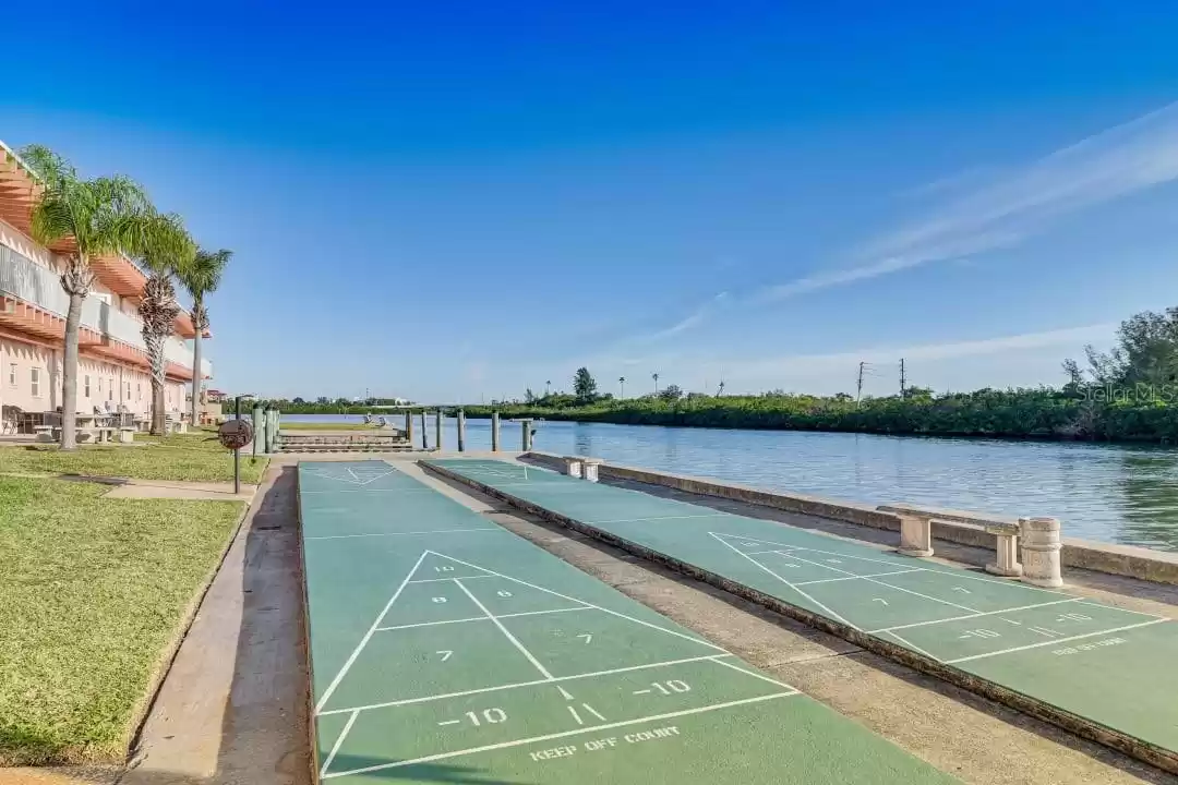 Shuffleboard Overlooking the IntraCoastal!