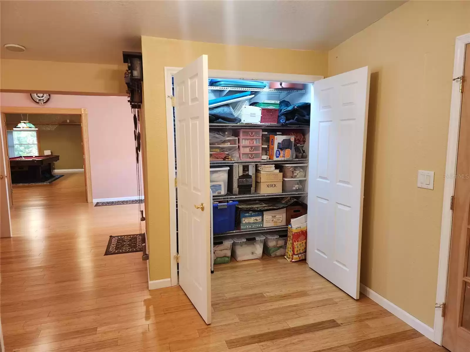 SIDE ENTRY CLOSET STORAGE