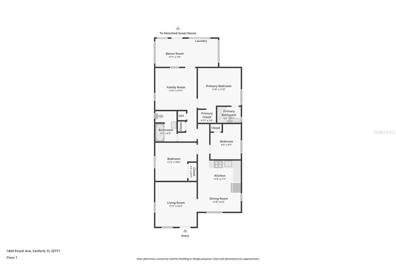 1604 PEACH AVENUE, SANFORD, Florida 32771, 4 Bedrooms Bedrooms, ,3 BathroomsBathrooms,Residential,For Sale,PEACH,MFRO6194015