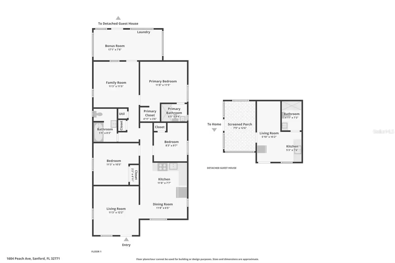 1604 PEACH AVENUE, SANFORD, Florida 32771, 4 Bedrooms Bedrooms, ,3 BathroomsBathrooms,Residential,For Sale,PEACH,MFRO6194015