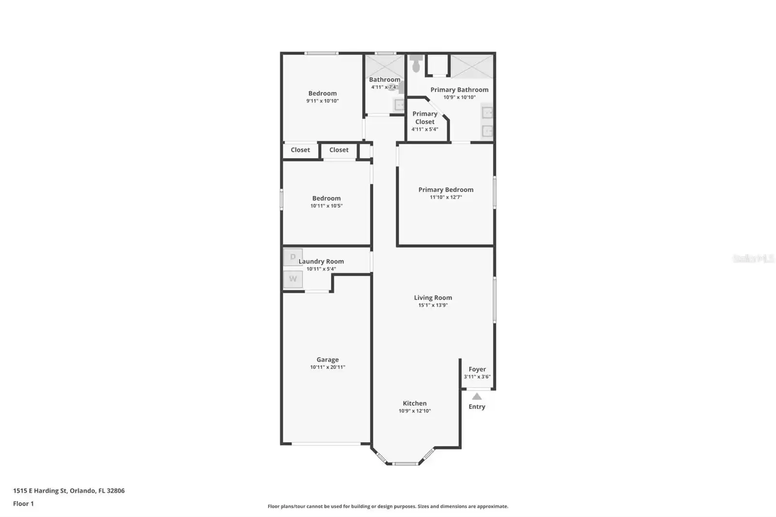 1515 HARDING STREET, ORLANDO, Florida 32806, 3 Bedrooms Bedrooms, ,2 BathroomsBathrooms,Residential Lease,For Rent,HARDING,MFRO6250385