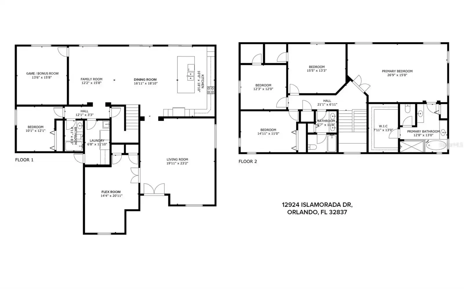 12924 ISLAMORADA DRIVE, ORLANDO, Florida 32837, 5 Bedrooms Bedrooms, ,3 BathroomsBathrooms,Residential,For Sale,ISLAMORADA,MFRO6241105