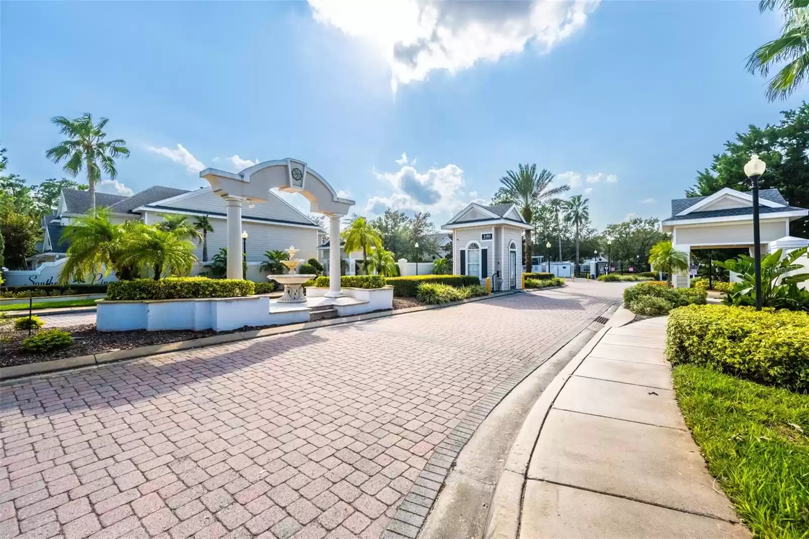 Gated Community Entrance.