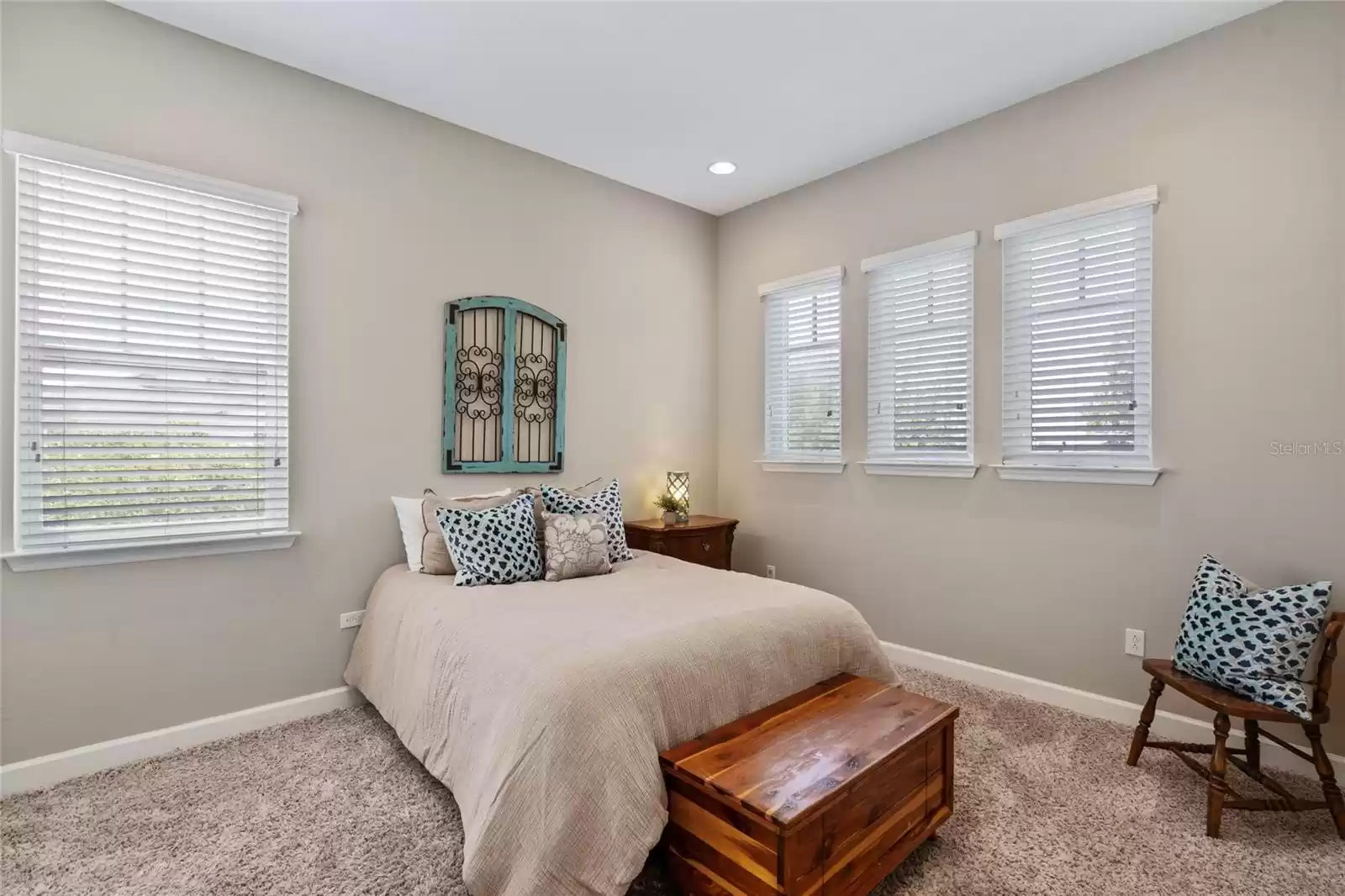 Upstairs Second Bedroom with Walk-In Closet