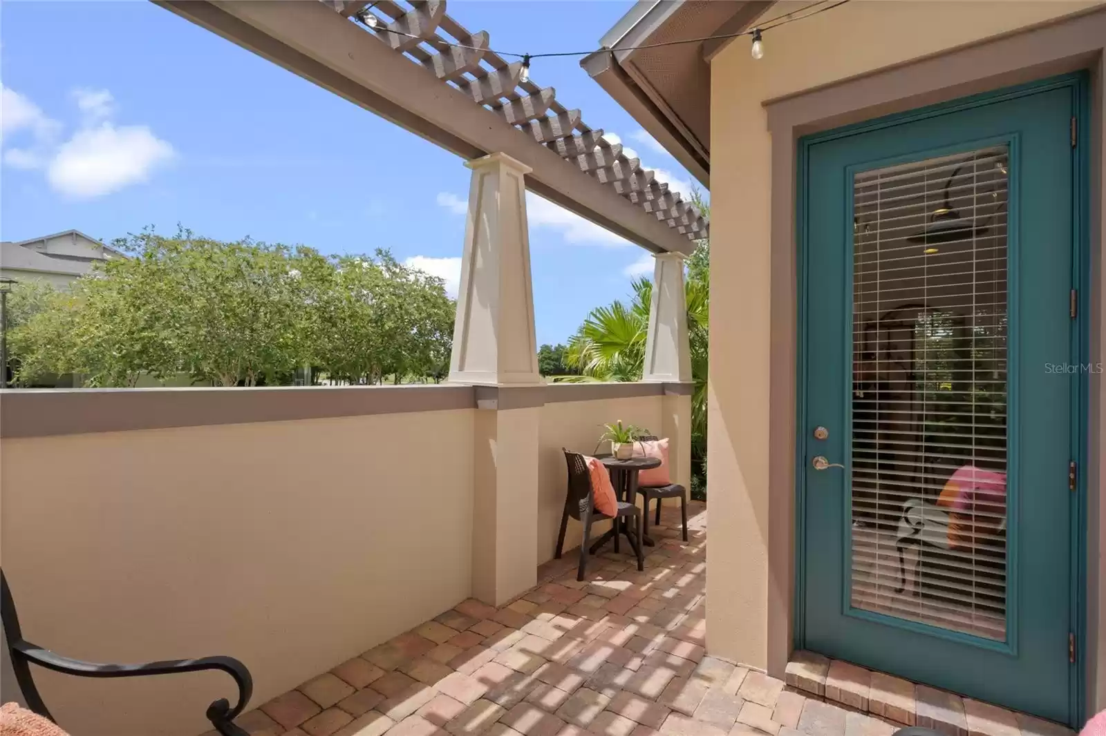 Side patio comes off dining room