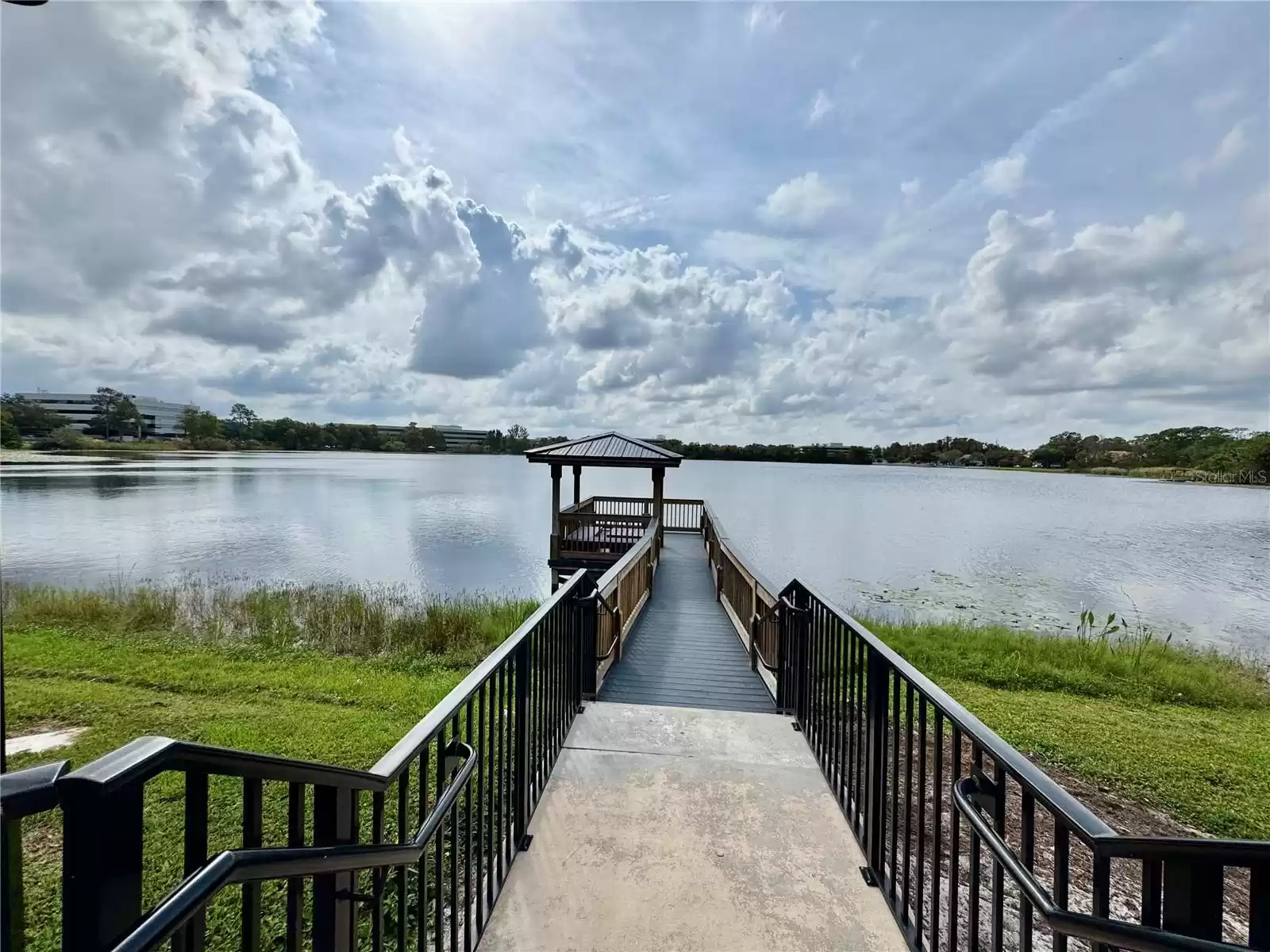 community gazebo on the lake