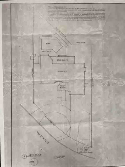 Architectural layout of the propety