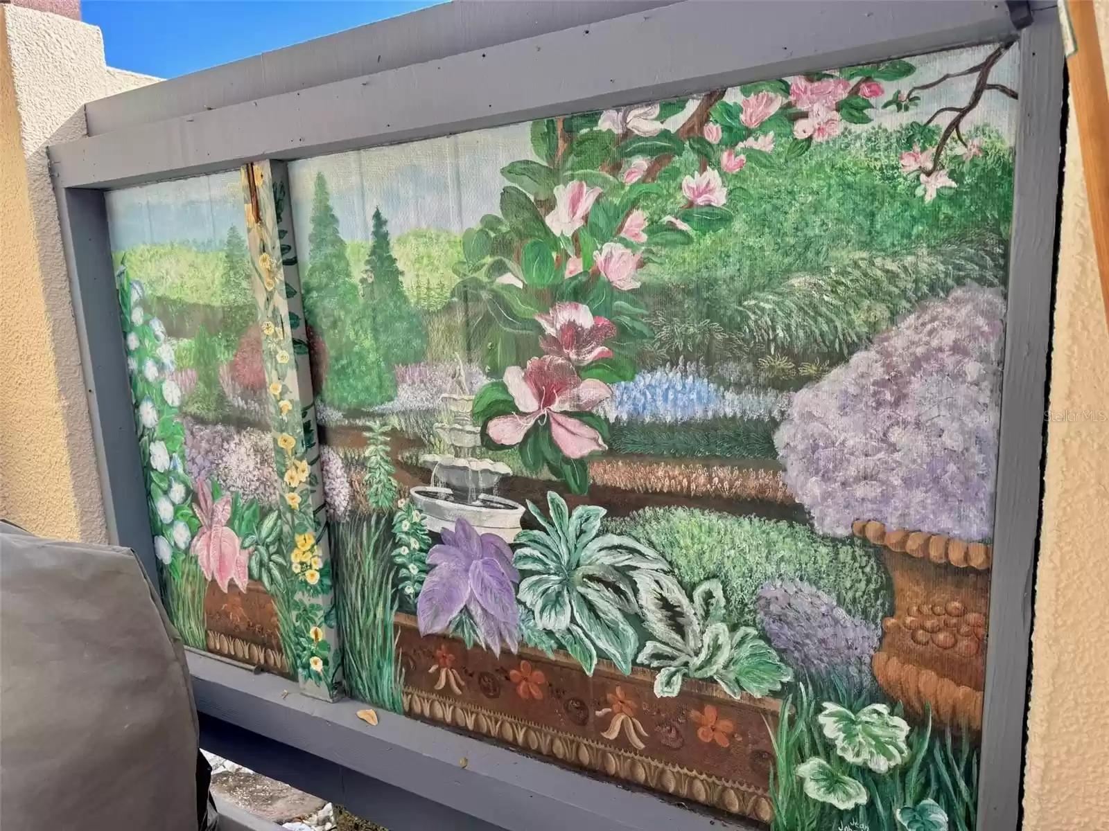 front porch mural