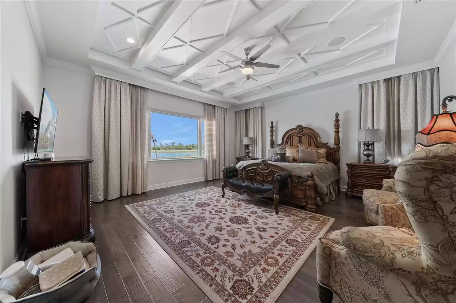 1st floor Master bedroom with oversized window and lakeview