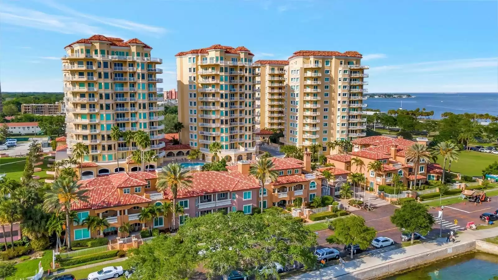 Aerial view of the Vinoy Place Condos and City Homes