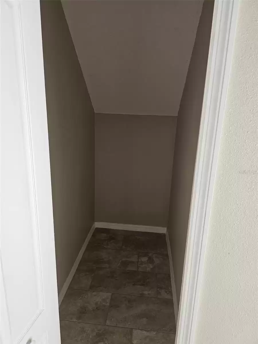 Storage under stairs