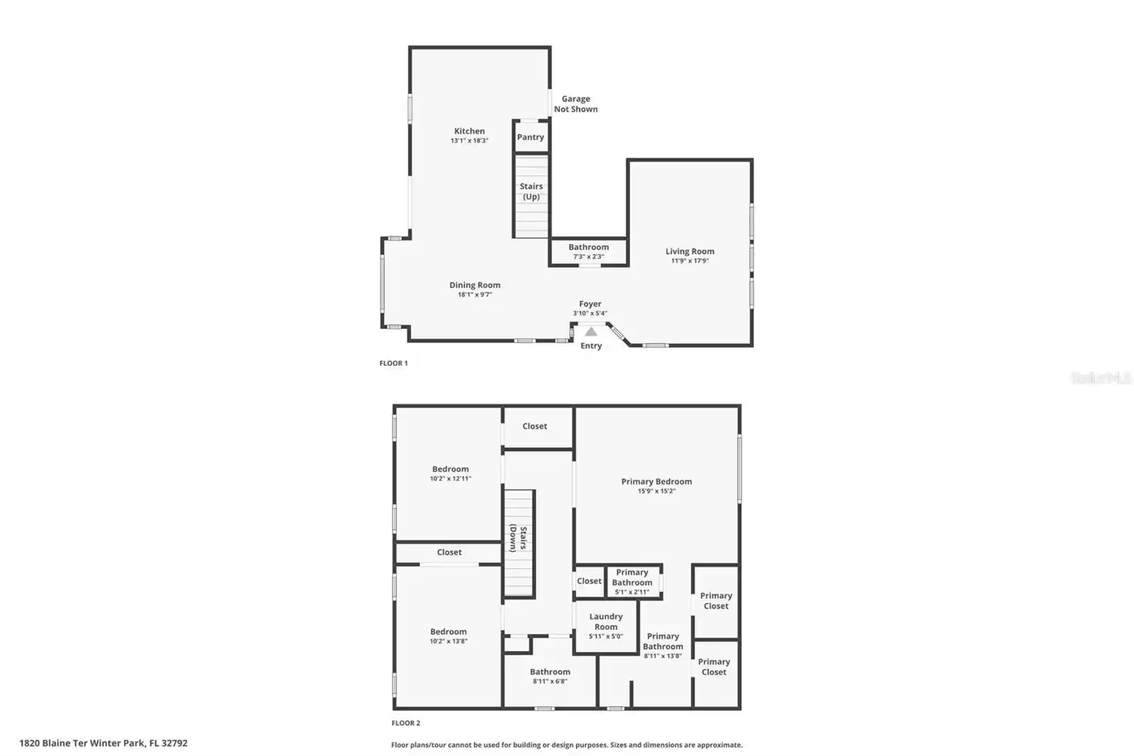 1820 BLAINE TERRACE, WINTER PARK, Florida 32792, 3 Bedrooms Bedrooms, ,2 BathroomsBathrooms,Residential,For Sale,BLAINE,MFRO6254945