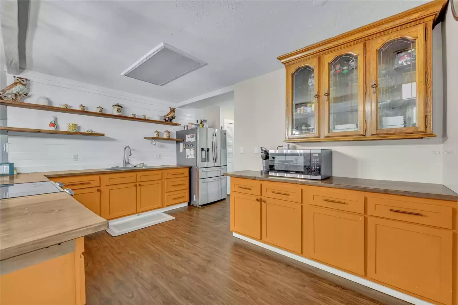 Cabinets are being painted WHITE