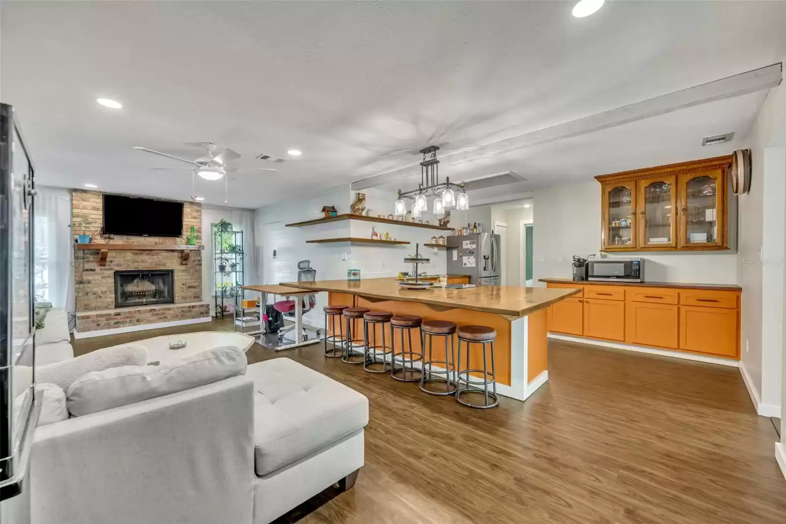 Cabinets are being painted WHITE