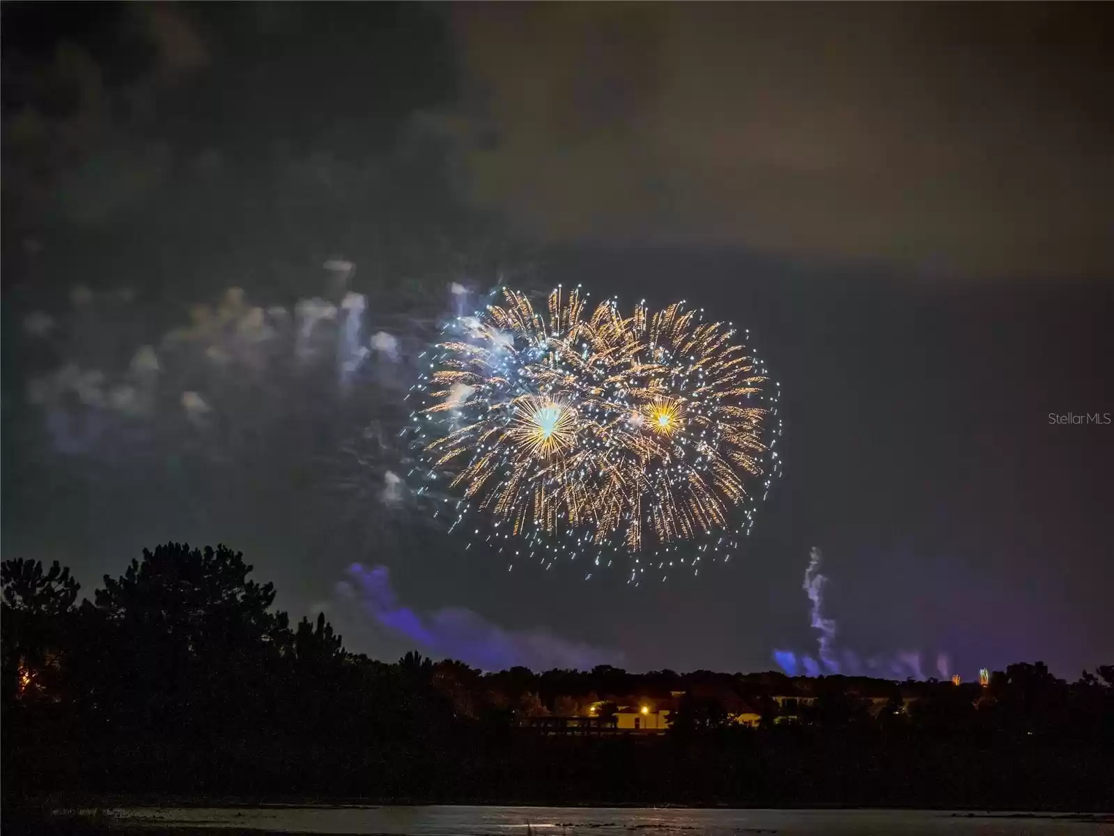 Views of Disney Fireworks throughout the community