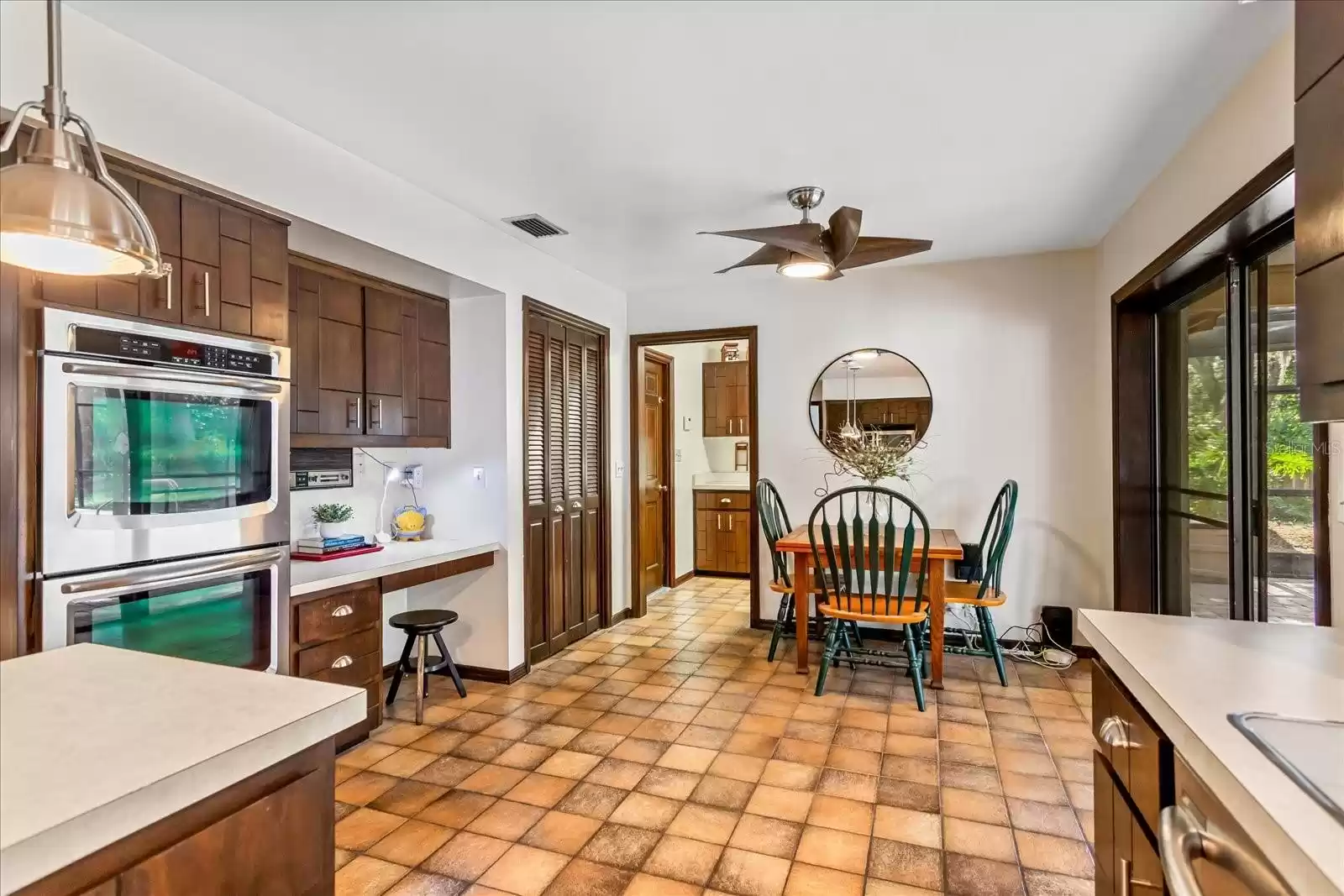 Desk and large pantry