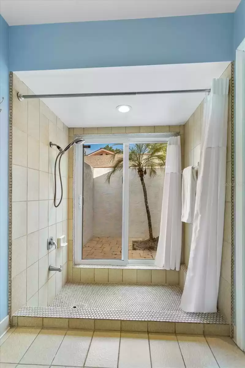 Over-size shower