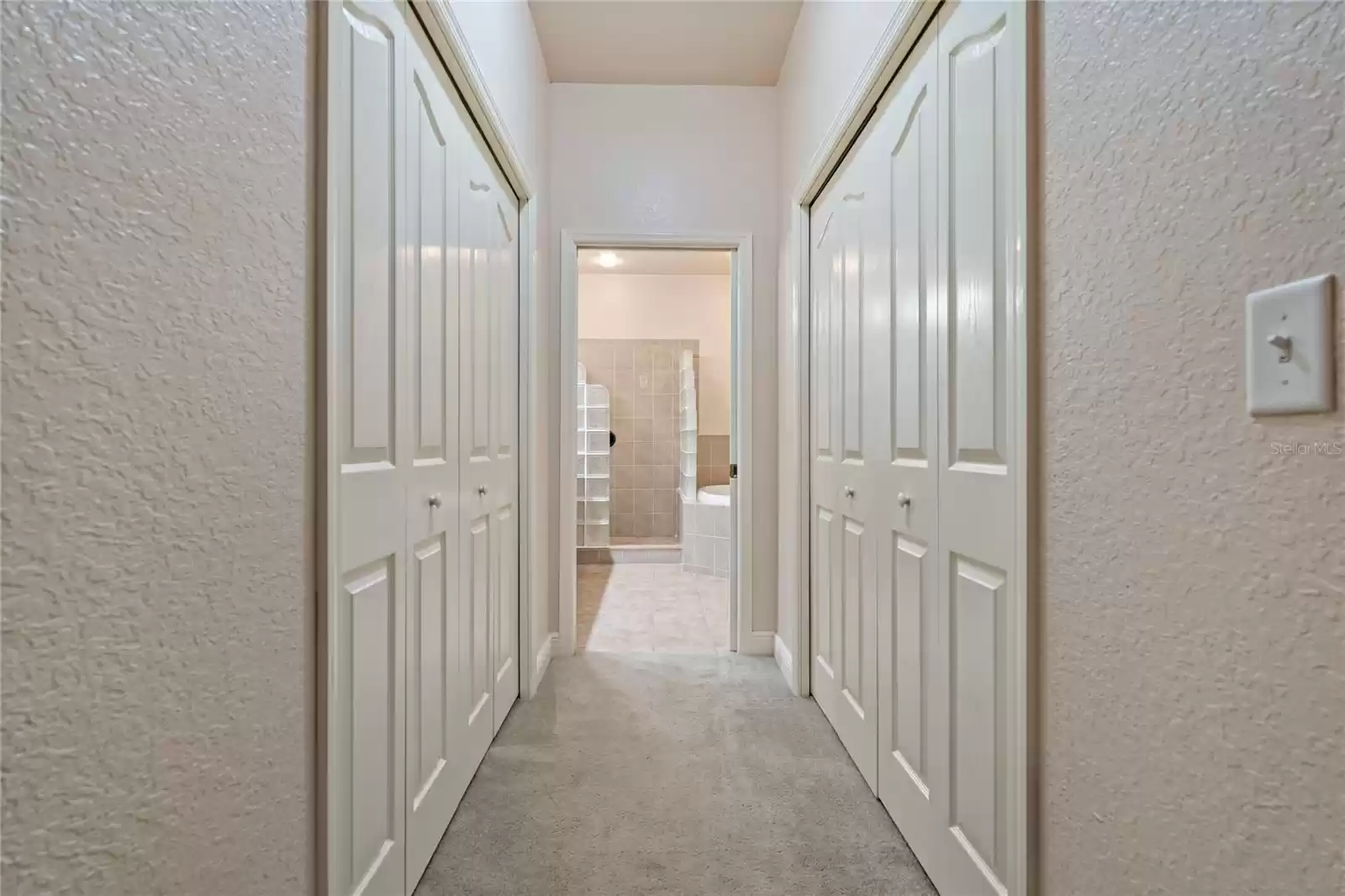 Primary bedroom double closets