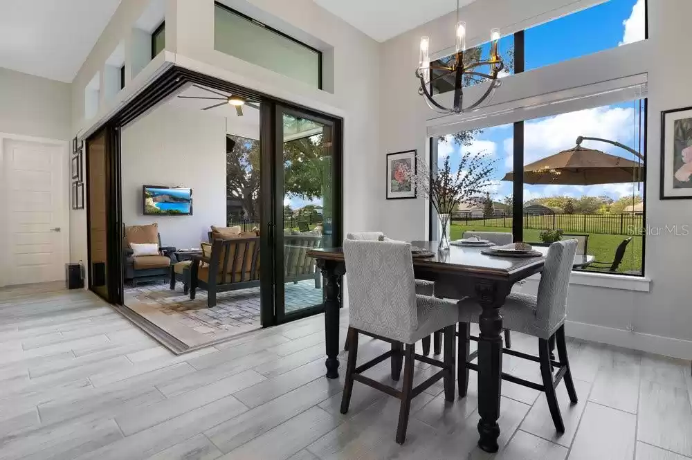 breakfast nook - lanai with sliding doors open