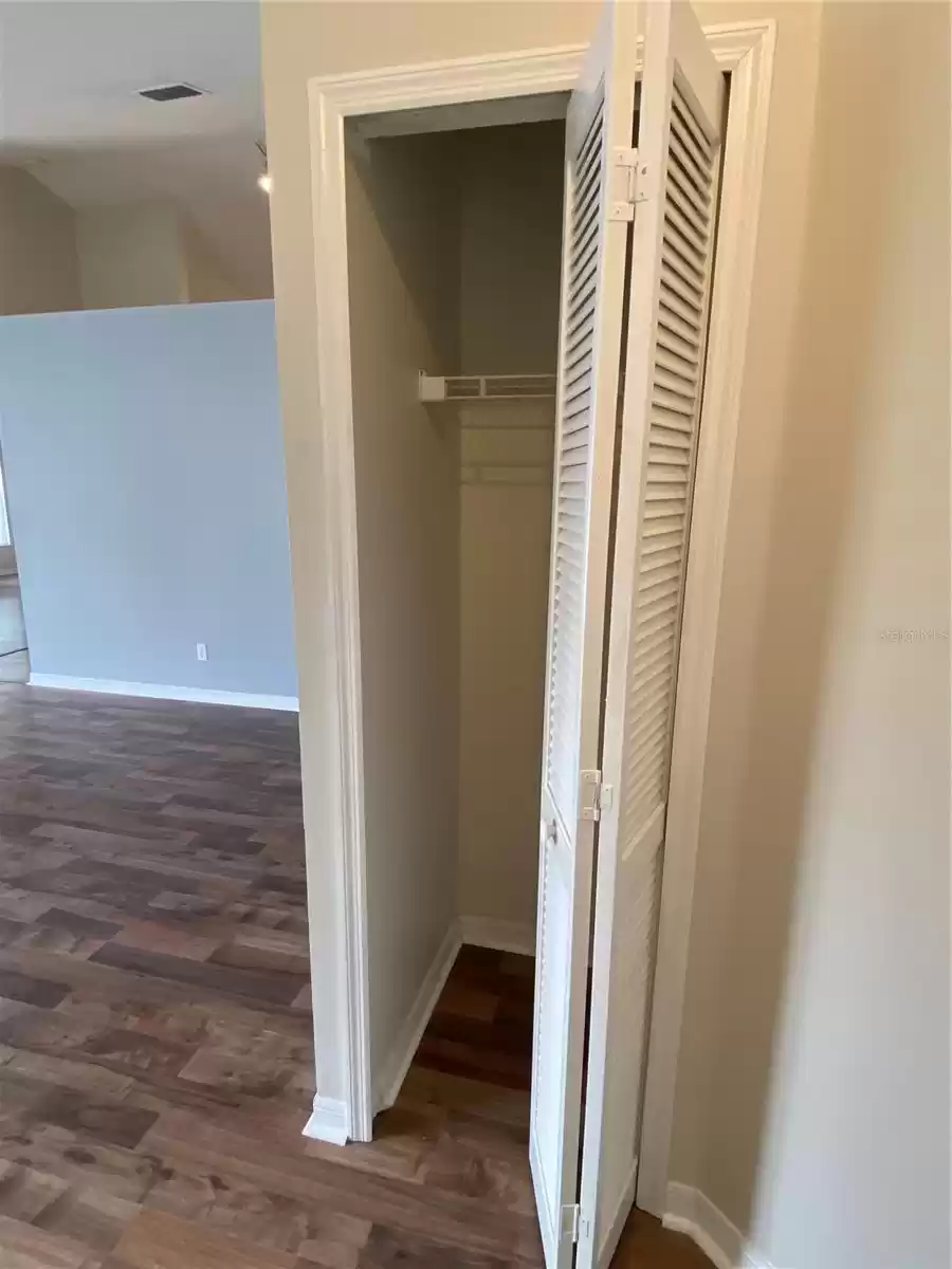 Interior of Front Closet