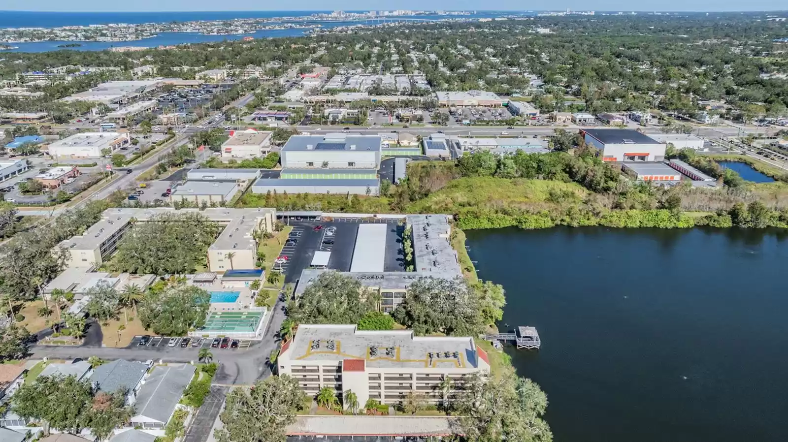 Building A located adjacent to Shore Lake