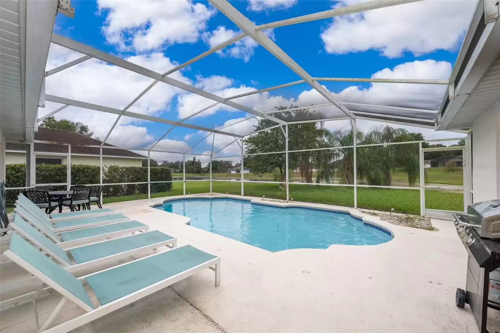 Screened-in Pool with no rear neighbors!