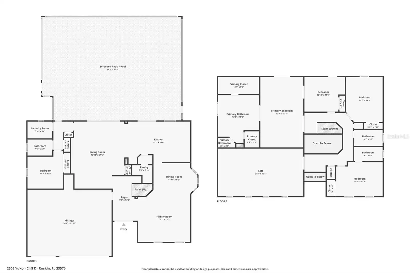 2505 YUKON CLIFF DRIVE, RUSKIN, Florida 33570, 5 Bedrooms Bedrooms, ,4 BathroomsBathrooms,Residential,For Sale,YUKON CLIFF,MFRTB8321999