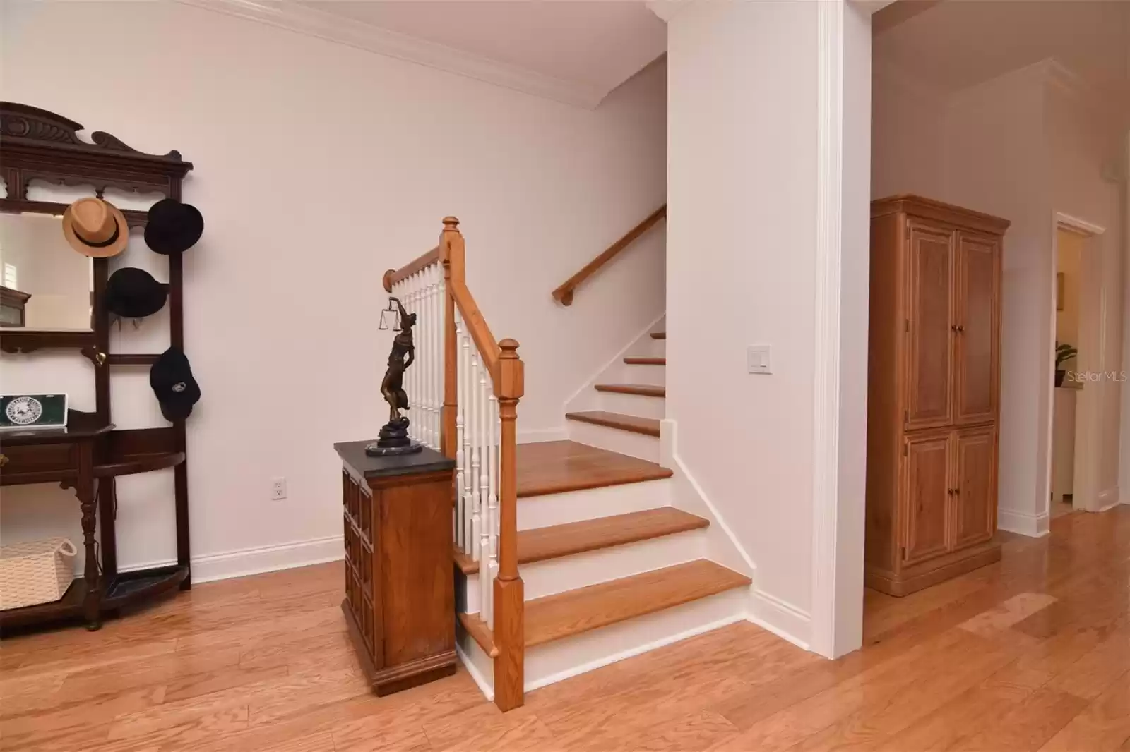 Living Room with Stairs to 2nd Floor