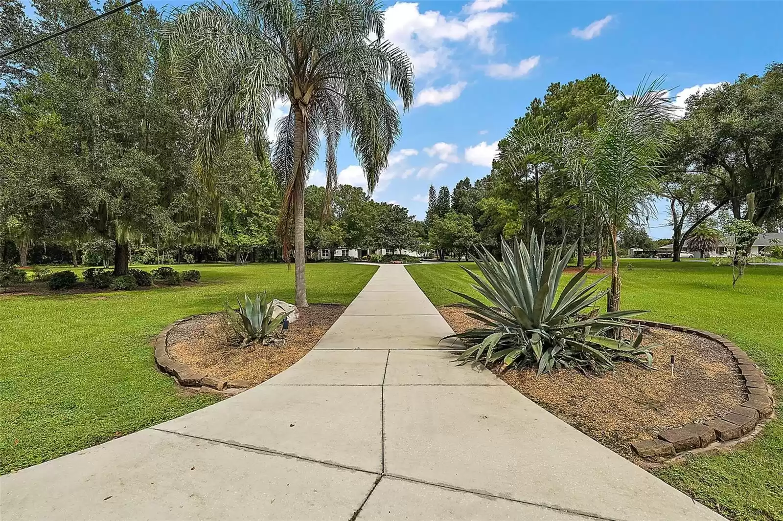 Approach from Earlwood to the circular driveway and entrance to the house.