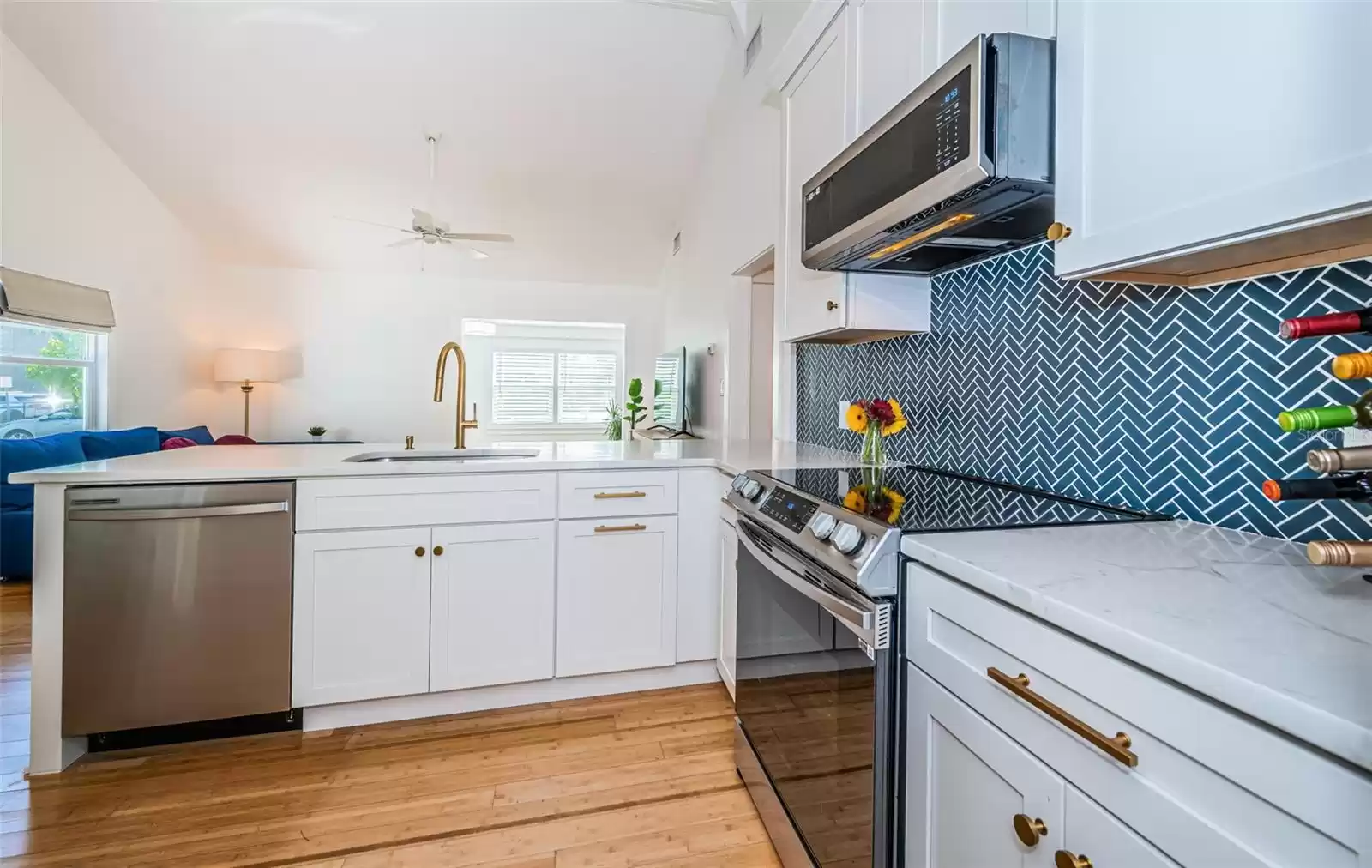 Beautifully remodeled kitchen.