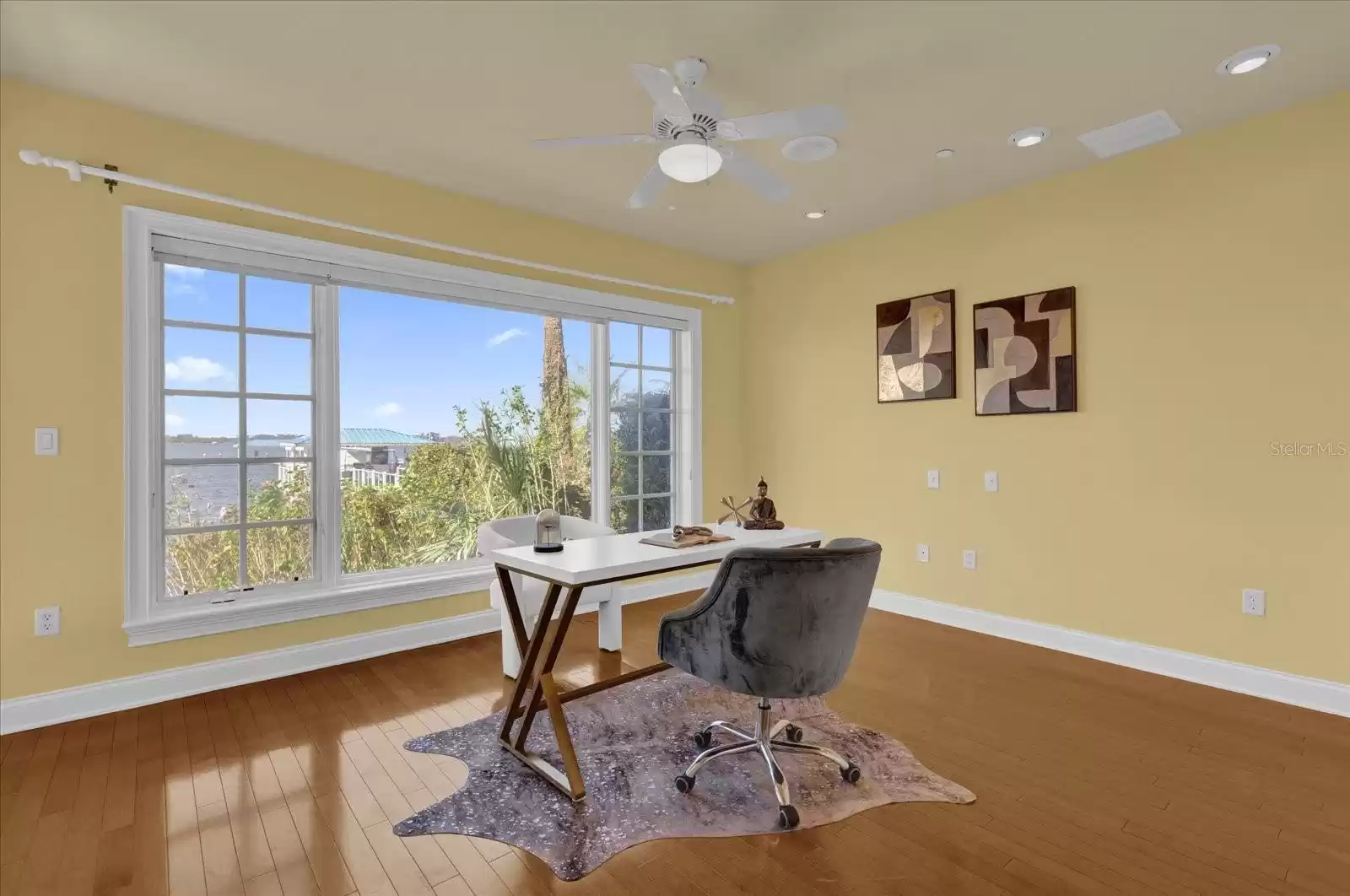 Bedroom 2 - staged as office. 1st Floor