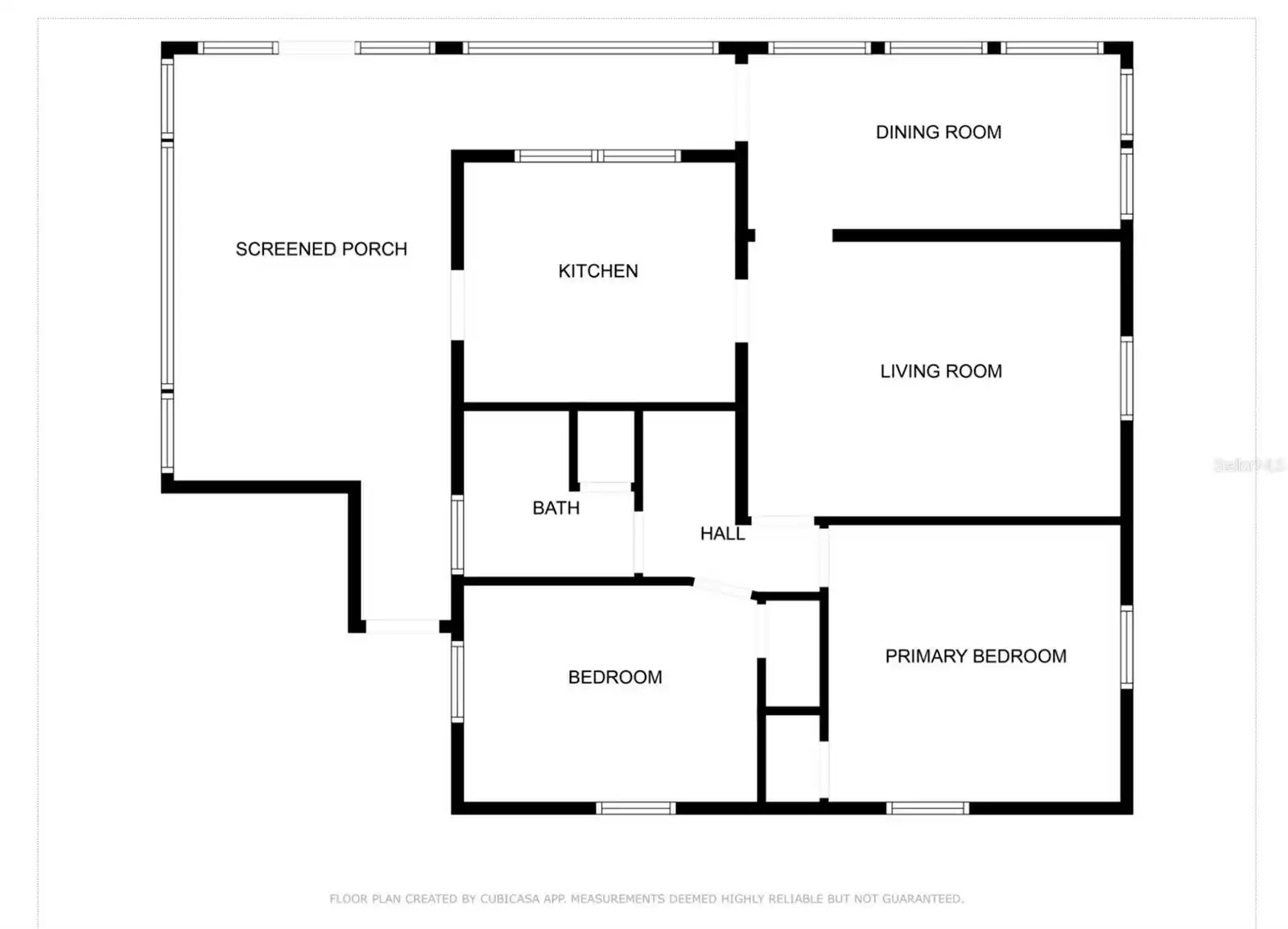 Floor plan of the home.