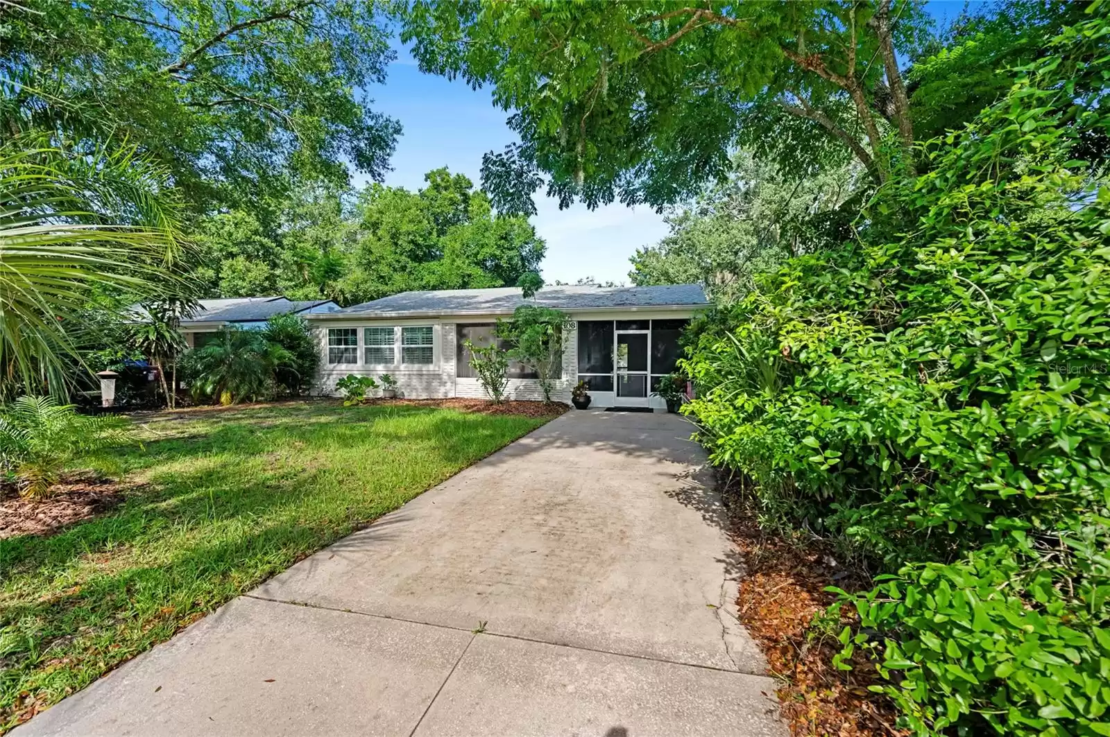 Front driveway.