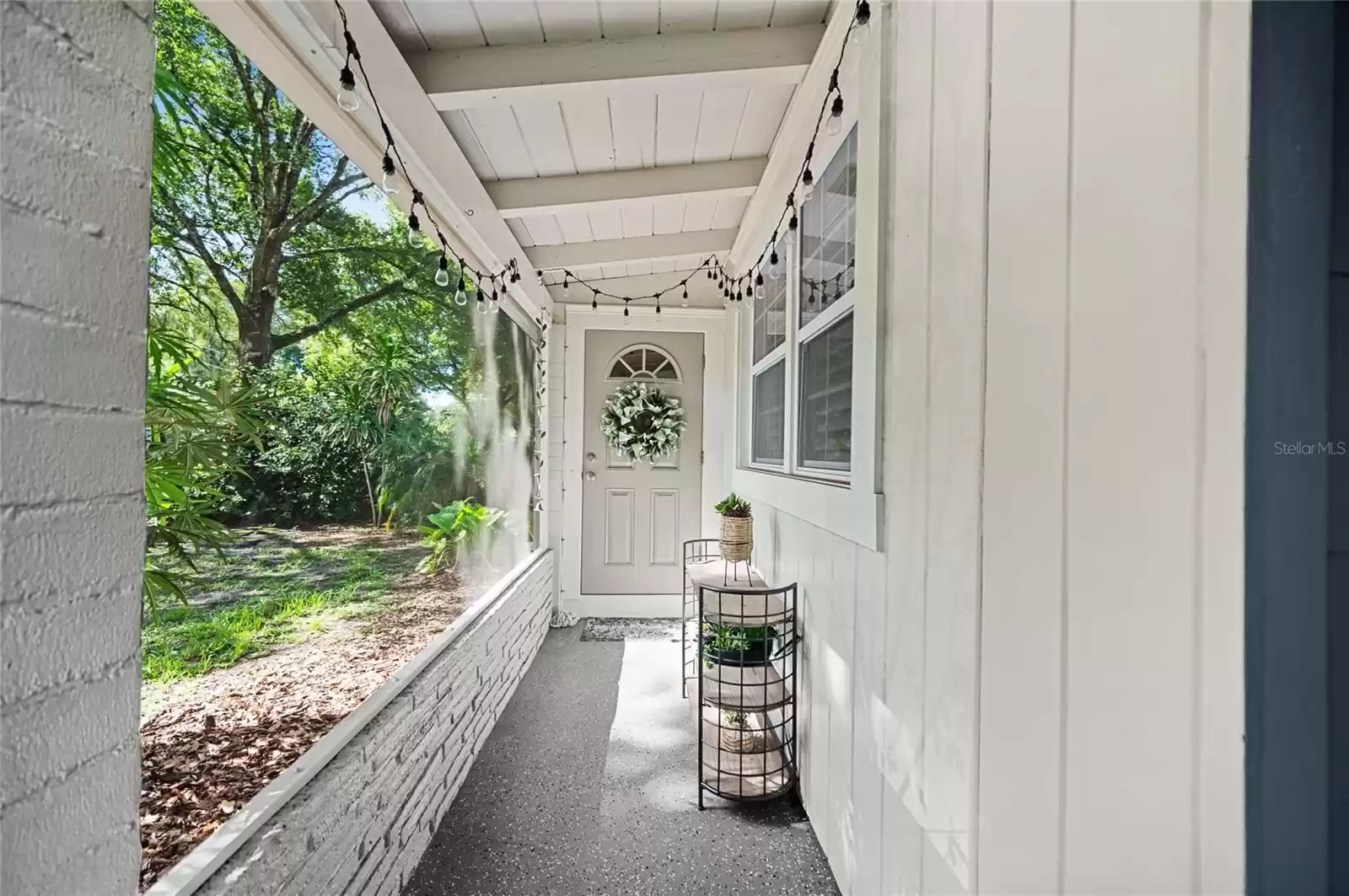 Screened front porch.