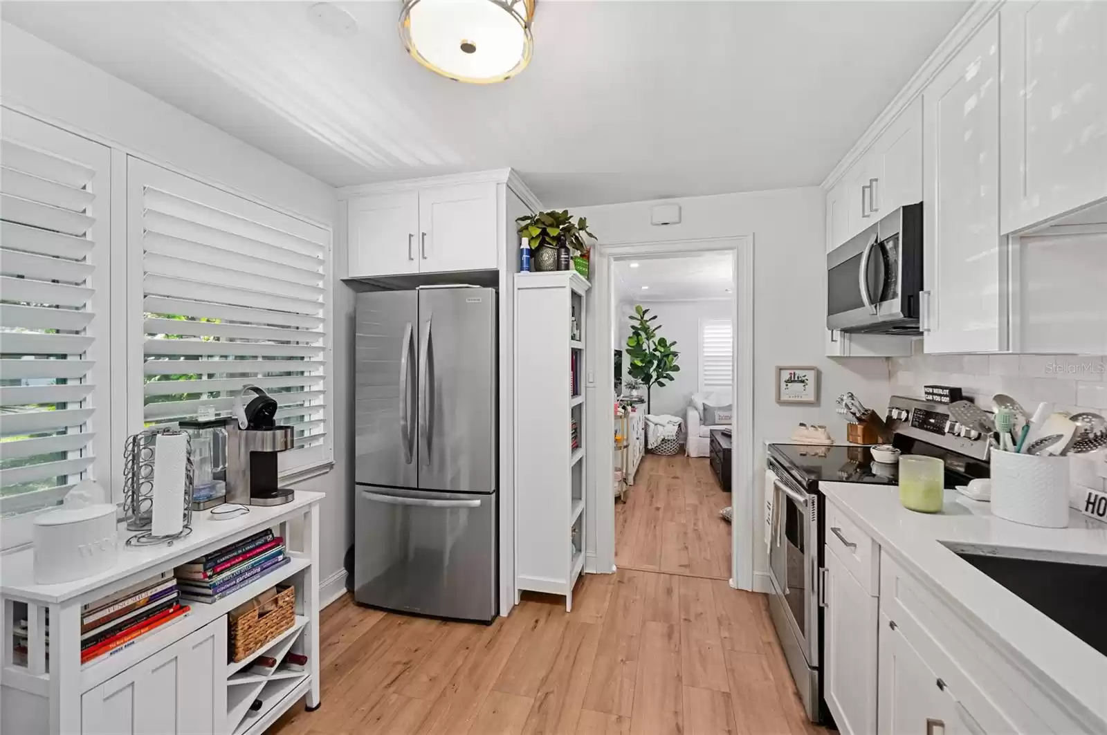 Renovated kitchen, ceiling light does not convey.