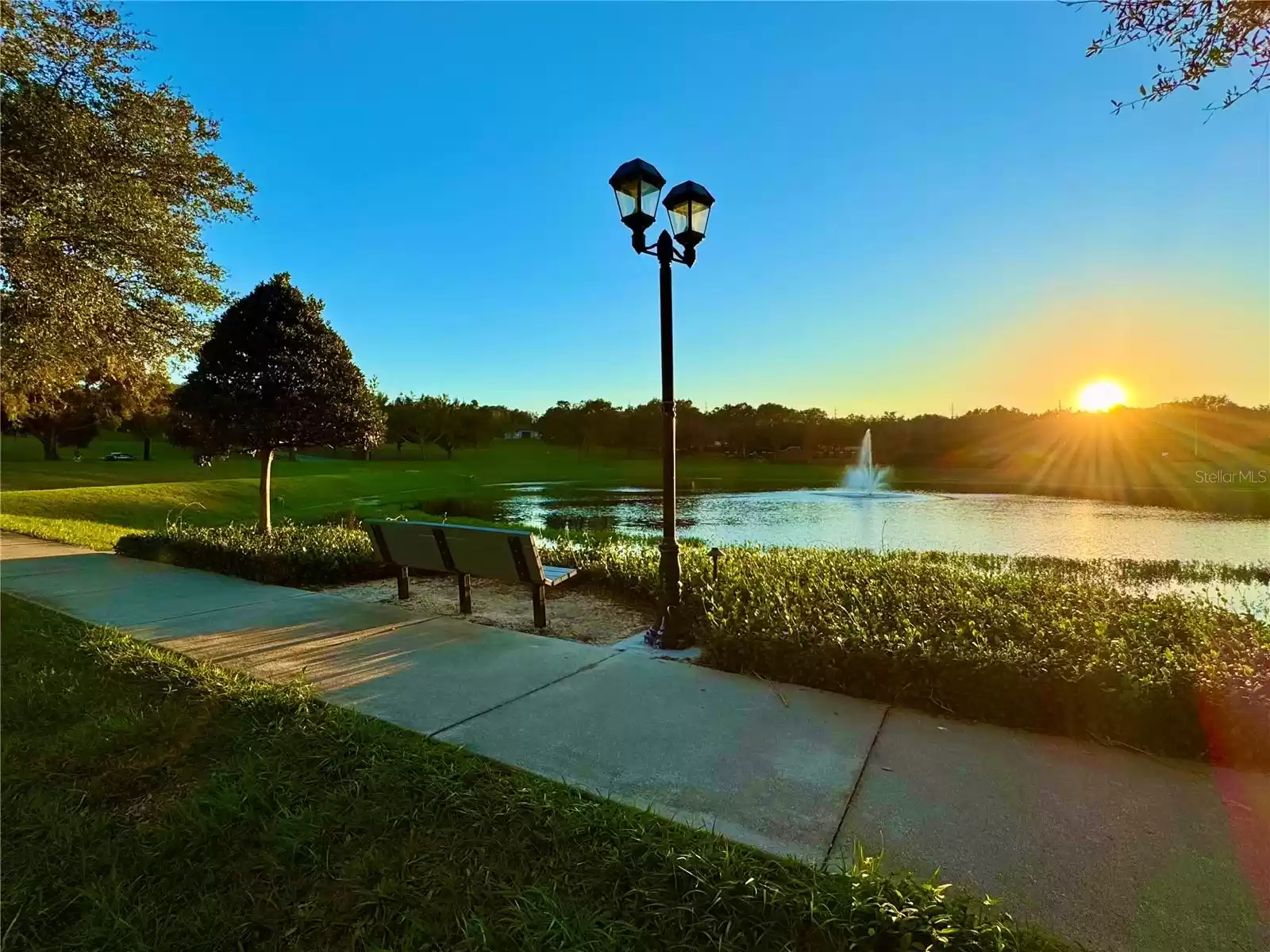 Lots of benches to enjoy the Sunsets from