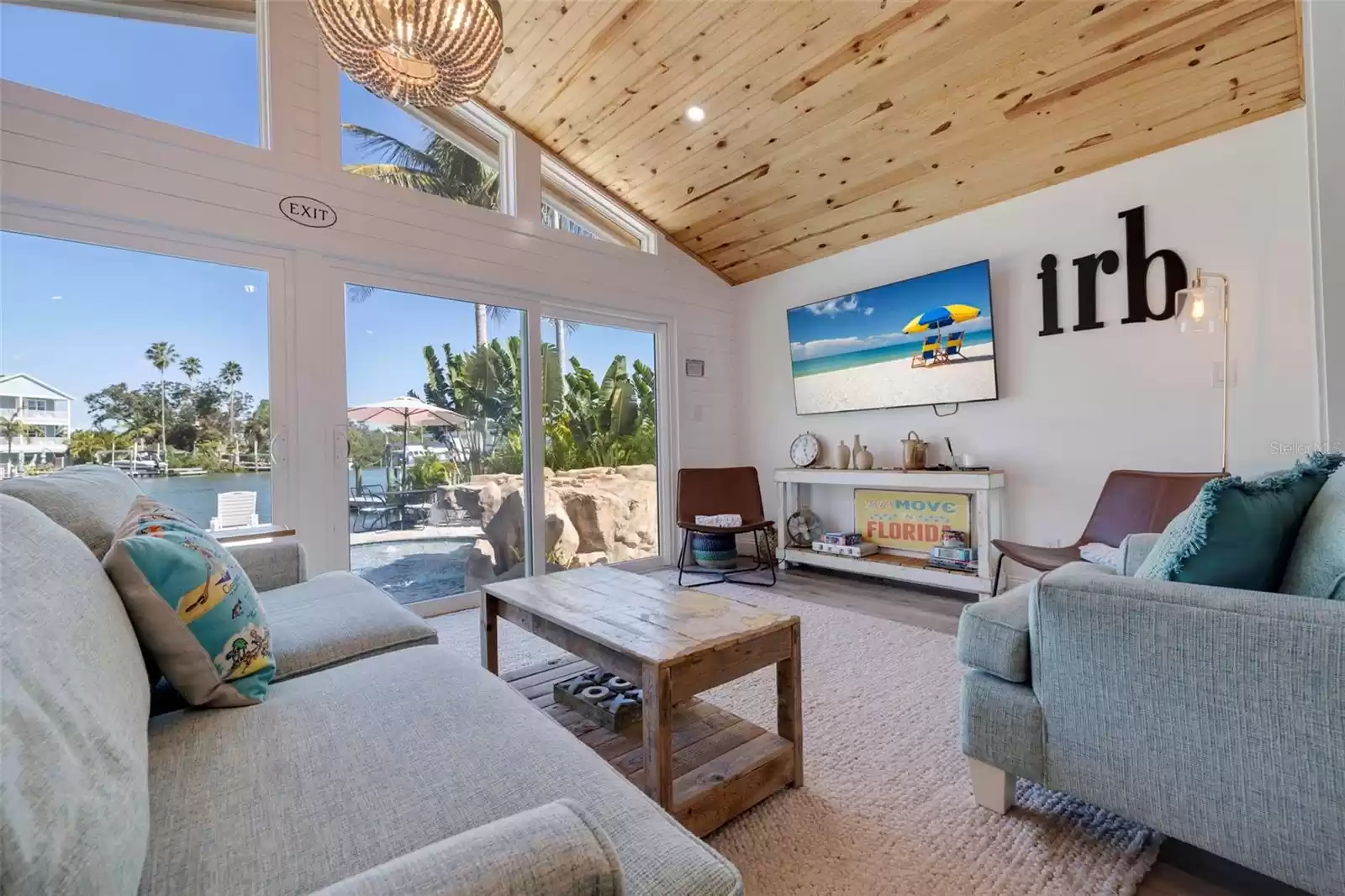 Vaulted ceilings with historic cottage vibe.