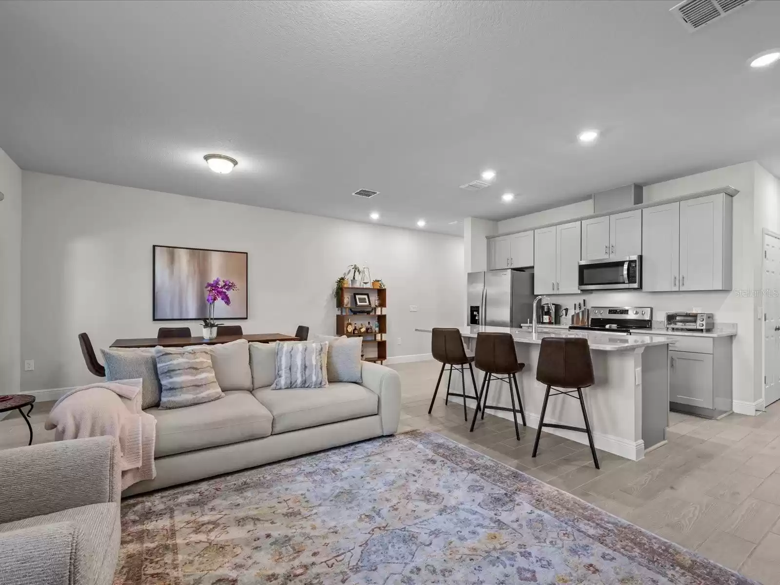 Open Kitchen Living Area