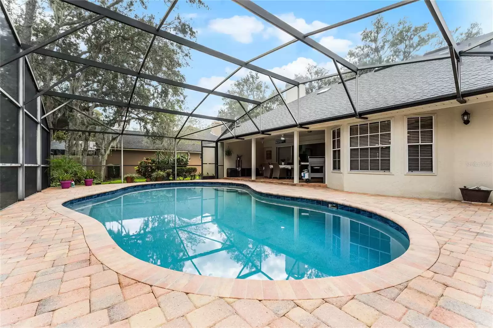 Remodeled Pool with Brick Pavers