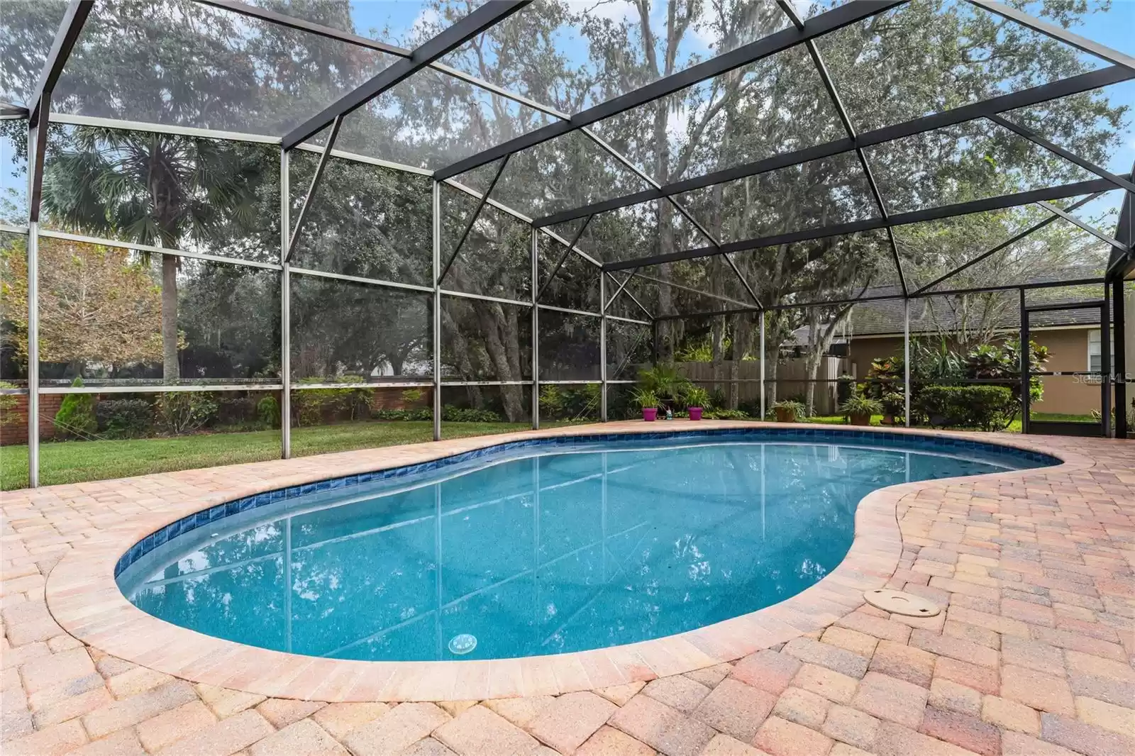 Remodeled Pool with Brick Pavers