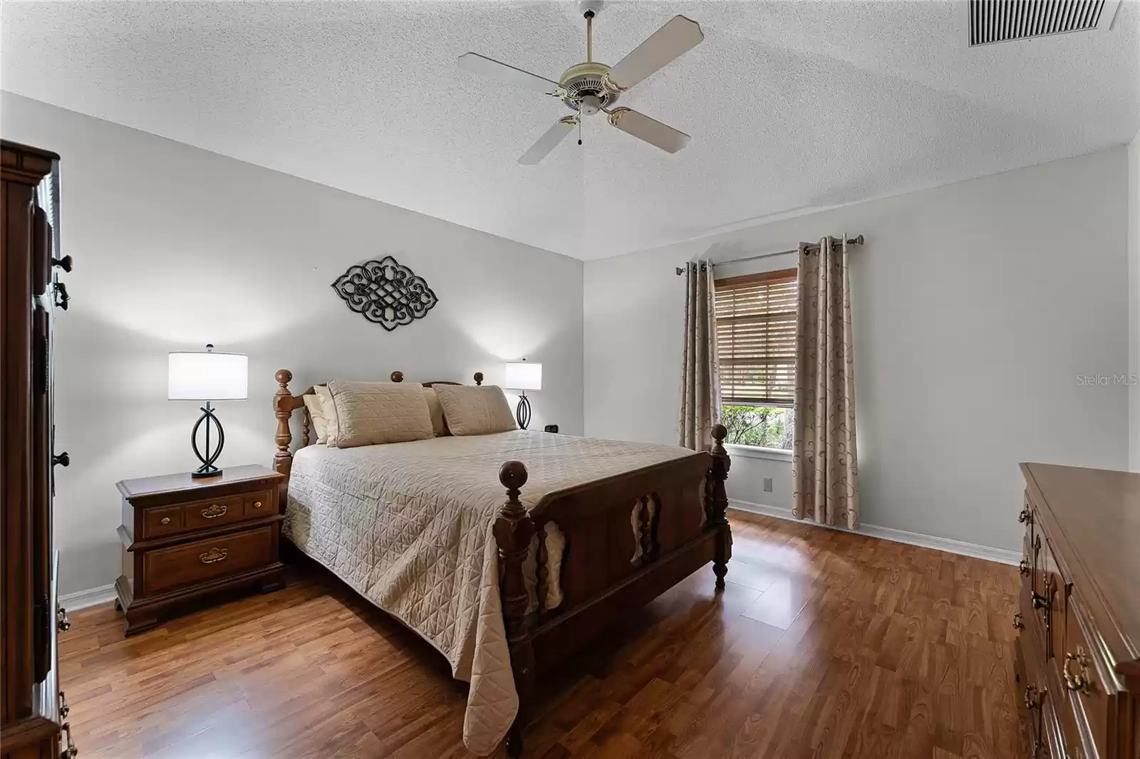 Master Bedroom with ensuite Bathroom and Walk in Closet.