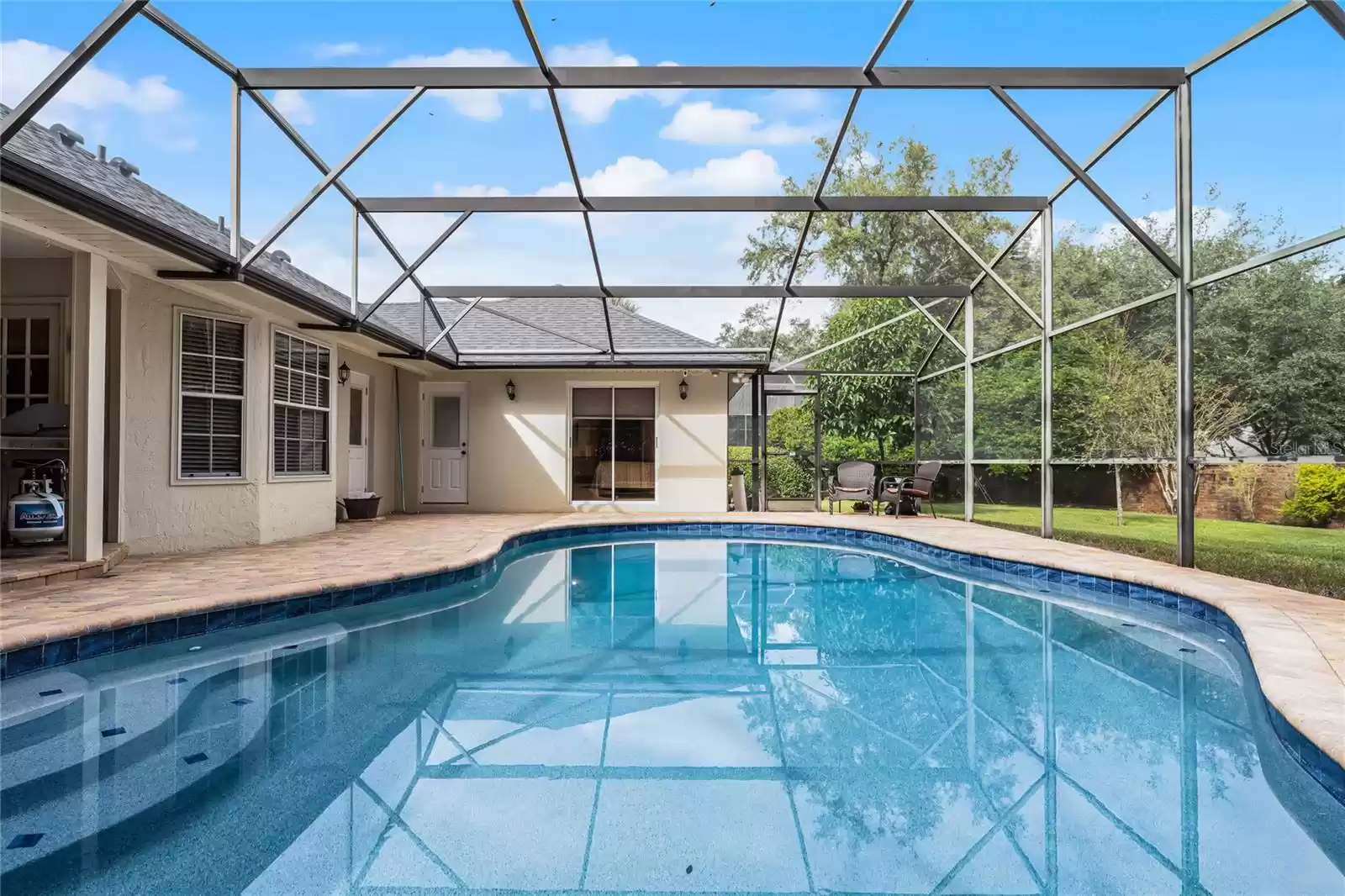 Remodeled Pool with Brick Pavers