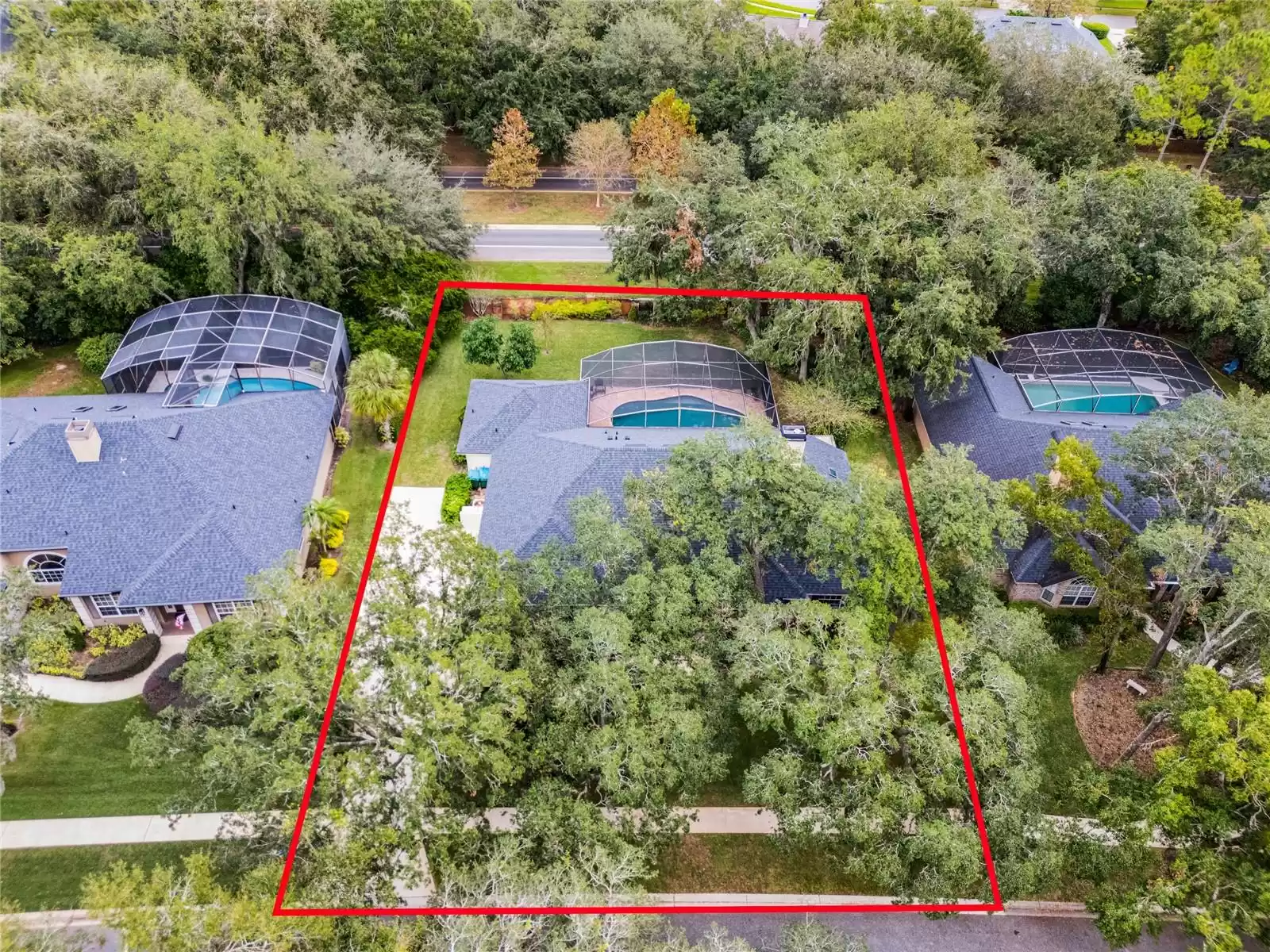 Aerial View.  Recently replaced Roof, Skylights, Gutters and Gutter Guards