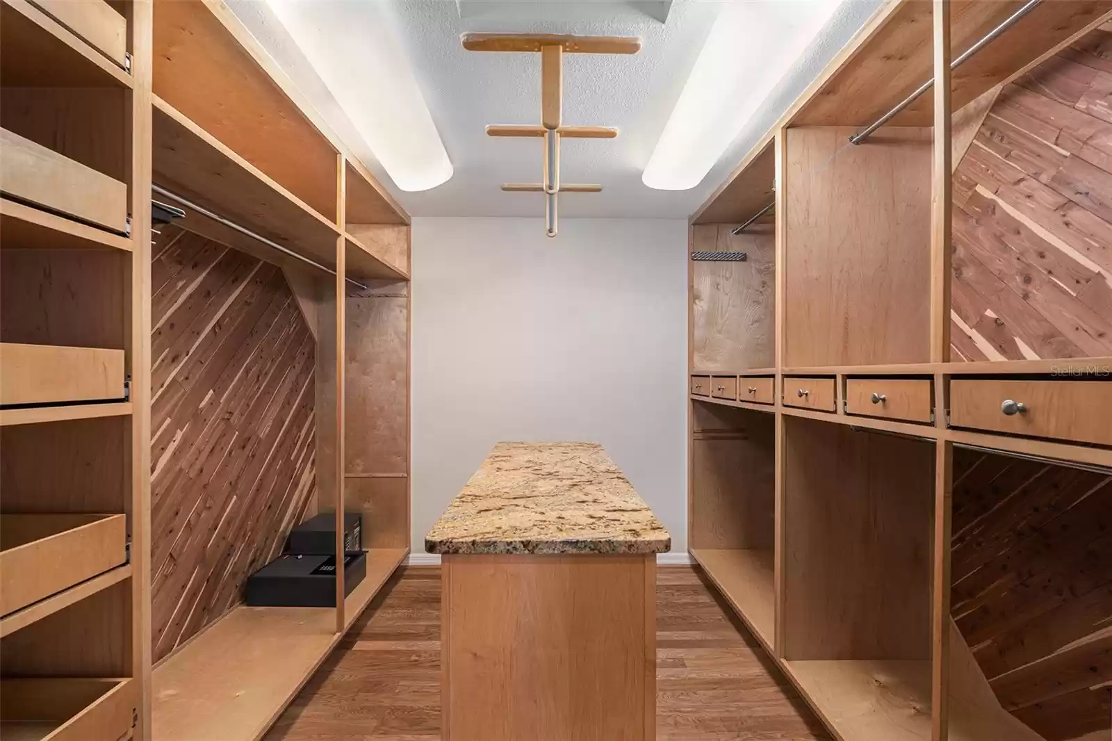 Luxurious built in closet - cedar lined.