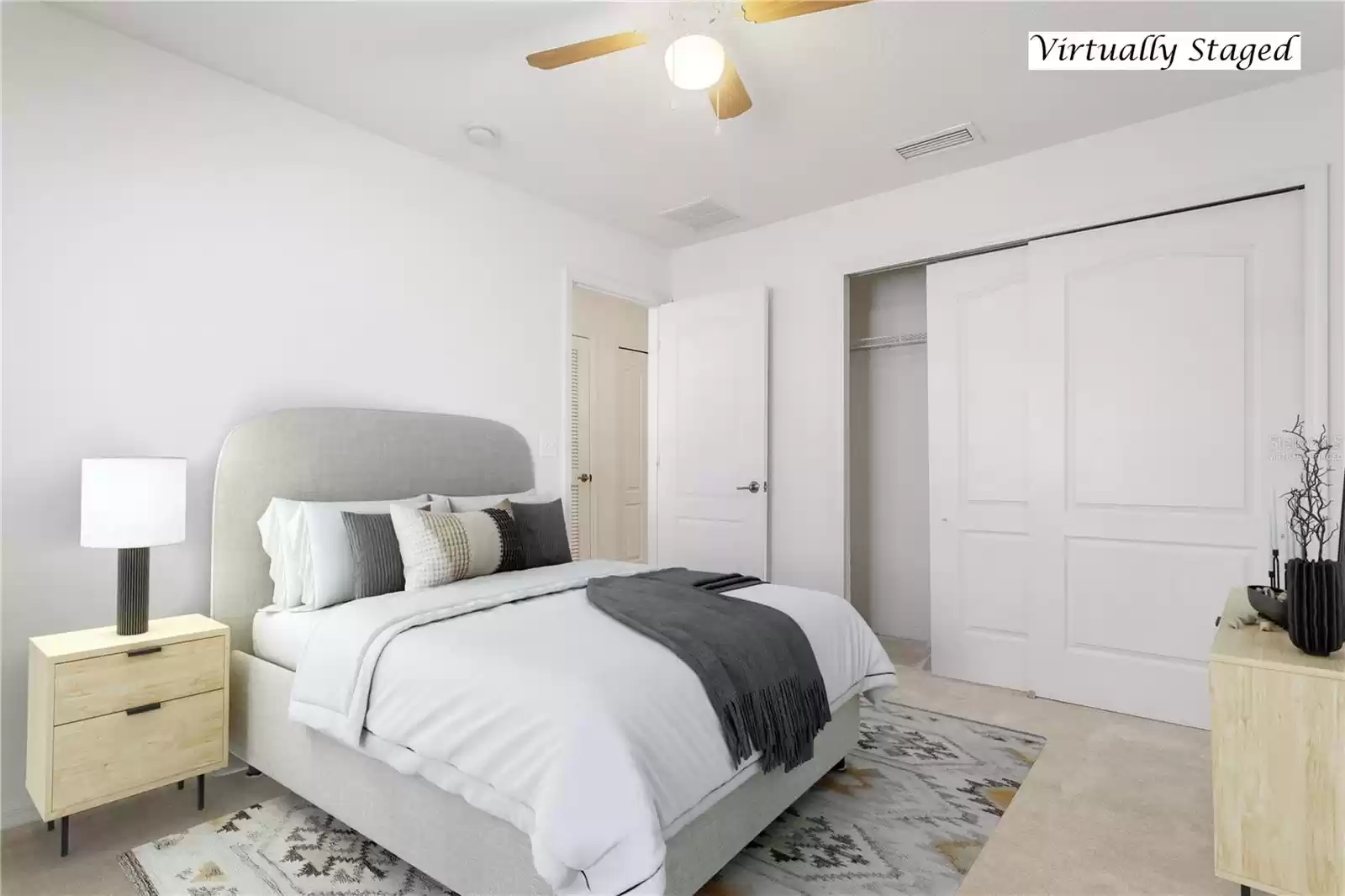 Secondary Bedroom Virtually Staged