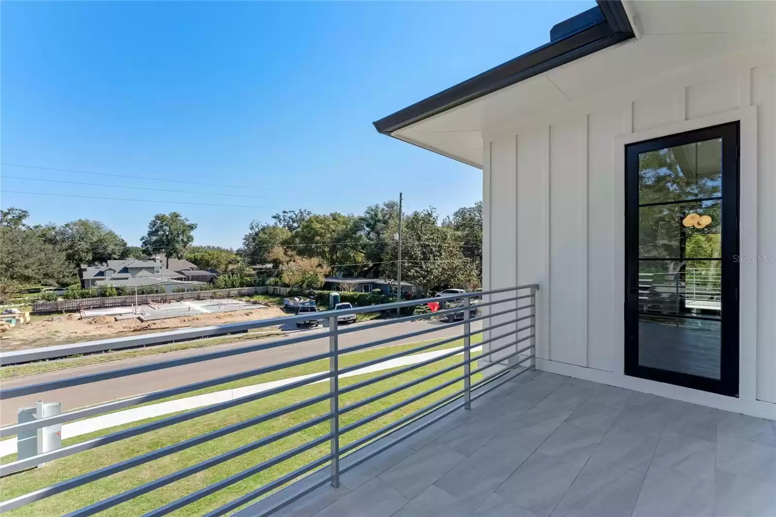 left side balcony looking towards the house