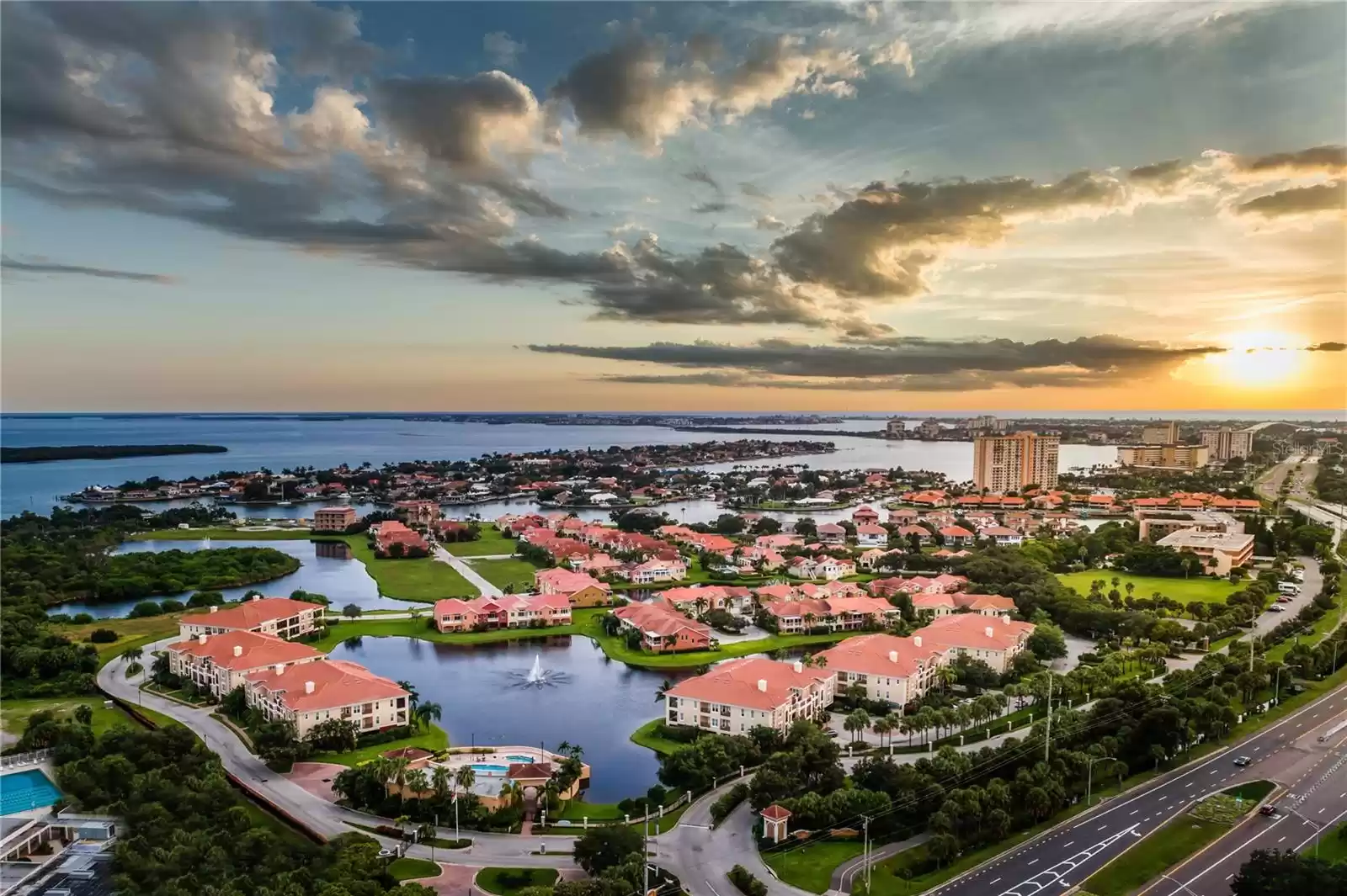 Morning views on the Boca Ciega Bay.