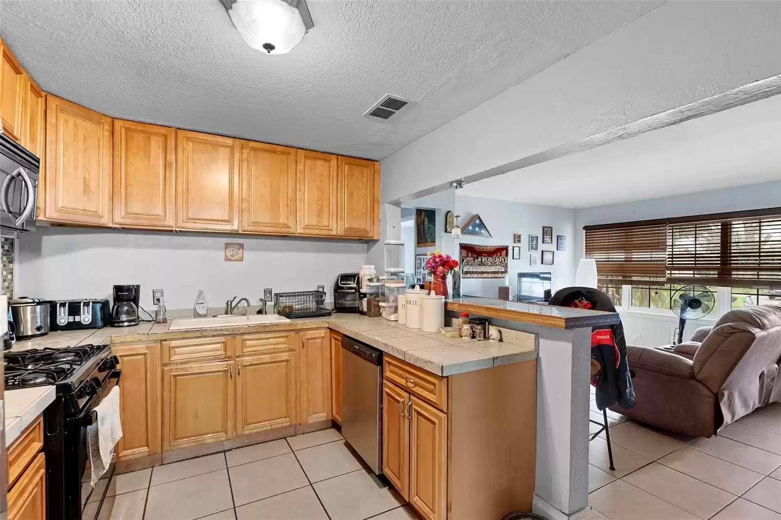 Kitchen and living room